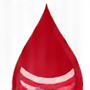 Picătură de sânge stilizată cu o undă, simbolizând echilibrul glucozei